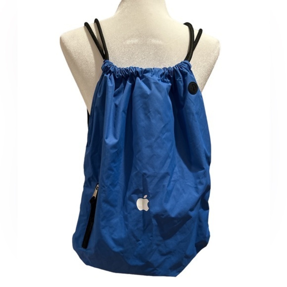 APPLE UNISEX DRAWSTRING BLUE BACKPACK TECH PREPPY BAG